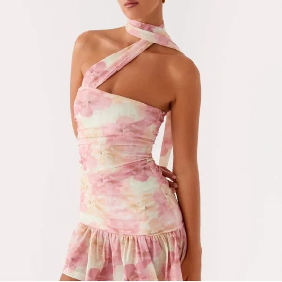 peppermayo pink flower dress Orlando Maxi Dress